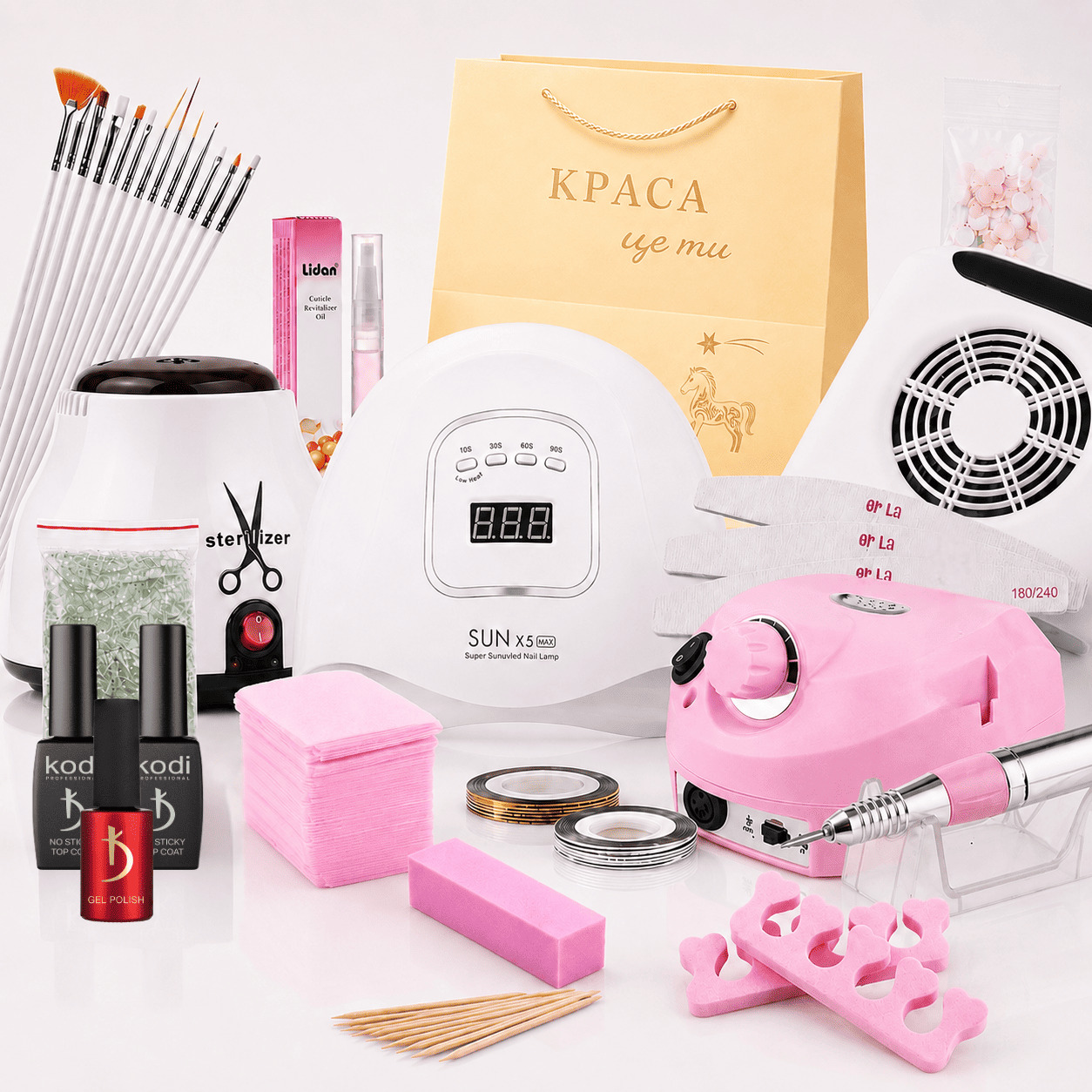 Стартовый набор для маникюра Starter kit Ten Tiny Стартовый набор для маникюра Starter kit Ten Tiny